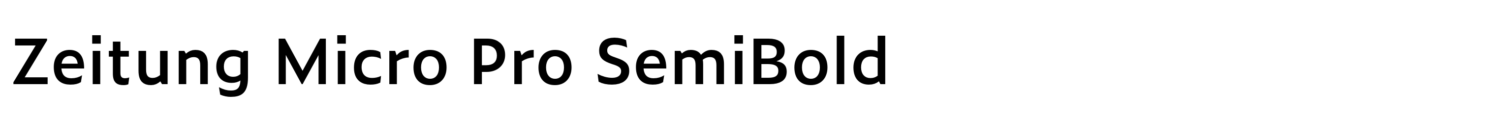 Zeitung Micro Pro SemiBold